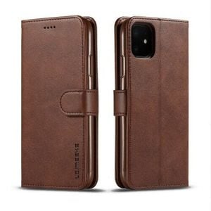 Wallet Leather Flip Case Cover - For Apple iPhone XS Max (Dark brown)