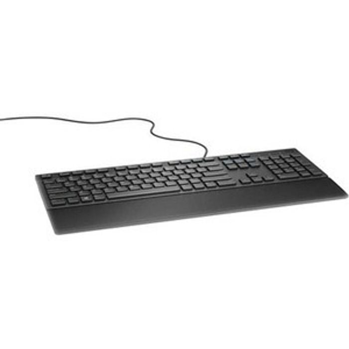 Dell Multimedia Keyboard (us English) - Kb216 - Black; Retail Packaging - Play/pause, Rewind, Fast-forward
