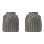 2PK Splosh Amber Garden Small Ceramic Vase Home Decor 12x15cm - Green