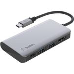 Belkin Connect USB Type C Docking Station - Charging Capability - 4K - 3840 x 2160 - 2 x USB Ports - 2.0 x USB 3.0 - 2 x USB