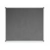 Corporate Felt Pinboard Aluminium Frame 900x900mm Grey