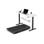 LSG Pacer M5 with Dual Motor Automatic Standing Desk 150cm in White/Black and Cable Management