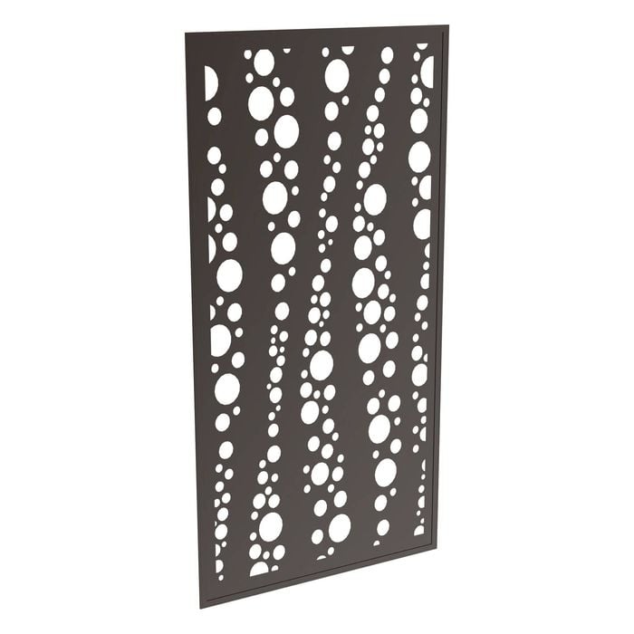 ProtectorAl 300-940w x 941-1840h Black Bubbles Framed Composite Decorative Panel