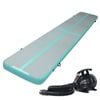 Everfit GoFun 5X1M Inflatable Air Track Mat Pump Tumbling Floor Gymnastics Green