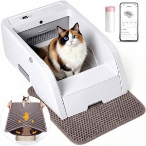 Advwin Automatic Self Cleaning Cat Litter Box With Litter Mat