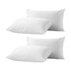 2x 2pc Renee Taylor 400TC Egyptian Cotton Standard Pillowcase Pair White 48x74cm