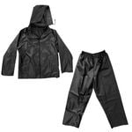 Craftright XL Black Rain Jacket & Pants Set
