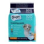 Paws & Claws 56 x 56cm Antibacterial Pet Training Pads - 100 Pack