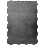 MaxFind 140 x 200cm Scalloped Charcoal Washable Rug