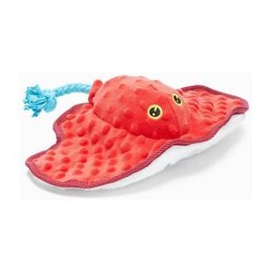 Bark-Toys-Au Sting Crosby The Ray Plush Crinkle Dog Toy With Squeaker