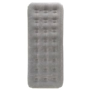 Wildtrak Single Inflatable Air Mattress 185cm Single Coil Waterproof Airbed Grey