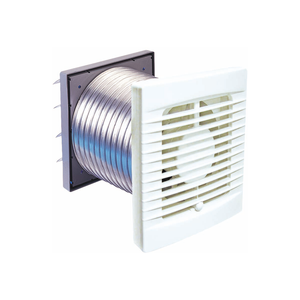 Manrose 125mm White Wall Exhaust Fan Kit