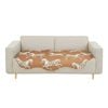 SOGA Four-Seater Orange Horse Print 90x260cm Throw Blanket Sofa Cover
