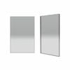Forme 600mm Brushed Stainless Steel Rectangle Framed Mirror