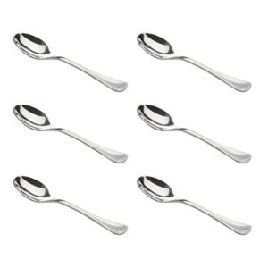 6x Maxwell & Williams Cosmopolitan Espresso Spoon Stainless Steel Silver