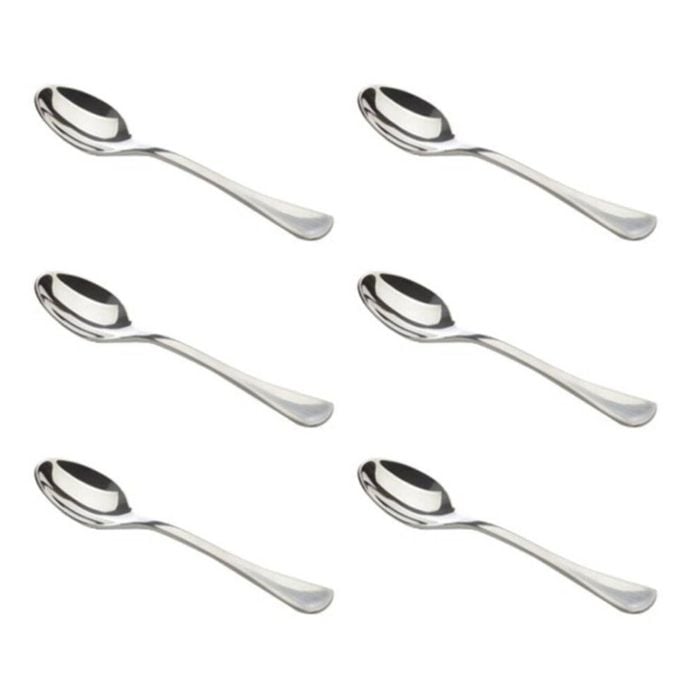 6x Maxwell & Williams Cosmopolitan Espresso Spoon Stainless Steel Silver
