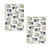 Set of 2 Birds of Australia Kitchen Tea Towels Penguin 50 x 70 cm
