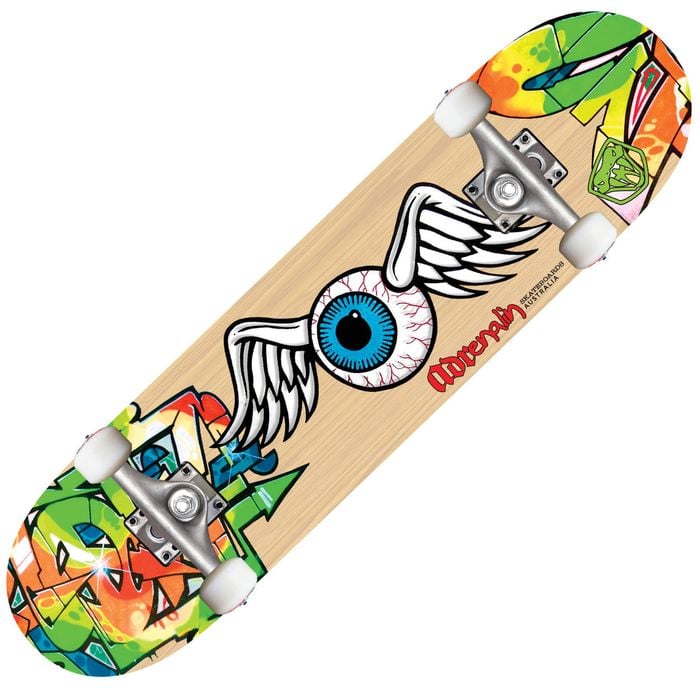 Adrenalin 79cm Halfpipe Eyeball High Speed Stunt Sport Skateboard Adult/teen