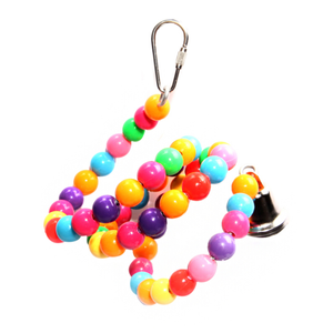 Avi One Bird Toy Coloured Beads Twister Bell 72cm (22470)