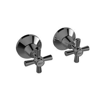 Ezyfix Chrome Classic Wall Taps 2810-02 LF
