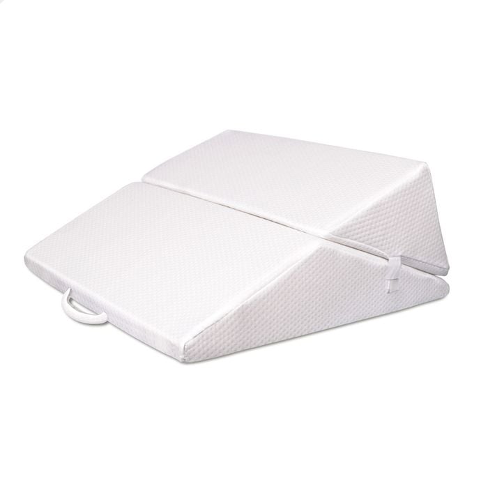 STARRY EUCALYPT Wedge Pillow Memory Foam Cool Gel Set of 2 White
