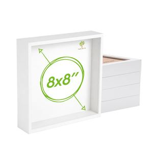 Nicola Spring 5 Piece Box Photo Frame Set - 8 X 8 Square Acrylic Frame
