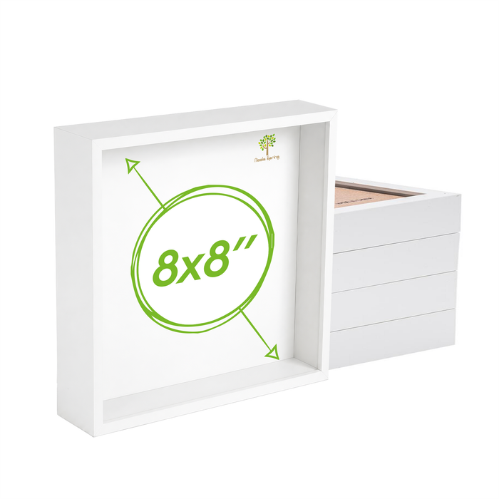 Nicola Spring 5 Piece Box Photo Frame Set - 8 X 8 Square Acrylic Frame