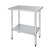 Vogue Stainless Steel Prep Table With Undershelf 900x600x900mm Commercial Kitchen Workbench T380