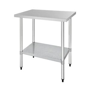 Vogue Stainless Steel Prep Table With Undershelf 900x600x900mm Commercial Kitchen Workbench T380