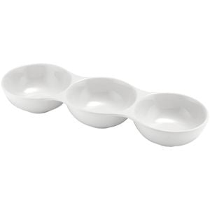 Ladelle Alto Serve & Share 3 Pod Porcelain Serving Bowl Dinnerware/Kitchenware