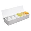Olympia Condiment Dispenser 6 Compartment Stainless Steel 6 X 1 Pint 76x460x152mm