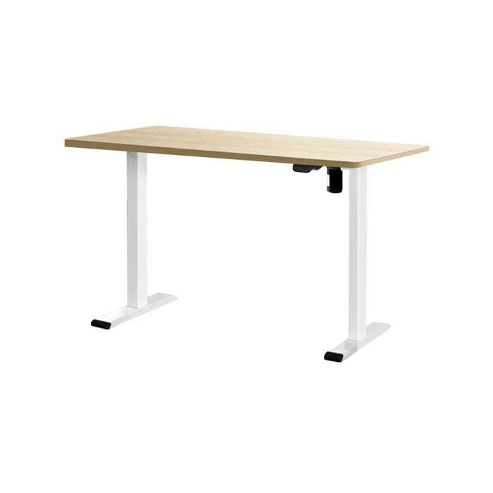 Artiss Electric Standing Desk White & Oak