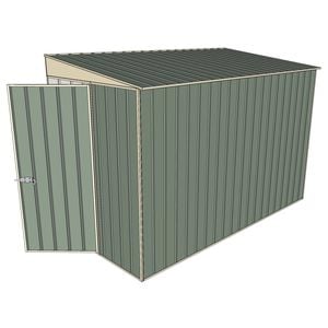 Build-a-Shed 1.5 x 3 x 2m Skillion Shed without Side Doors - Green