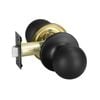Delf Matte Black Valencia Passage Knob Set