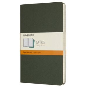 3pc Moleskine Ruled Cahier Notebook Architects/designers Journal L Myrtle Green