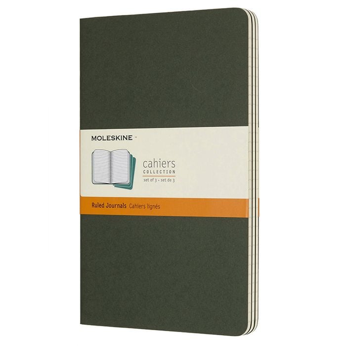 3pc Moleskine Ruled Cahier Notebook Architects/designers Journal L Myrtle Green