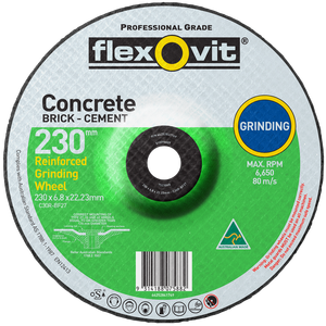 Flexovit 230 x 6.8 x 22.2mm Masonry Grinding Wheel