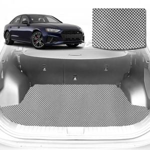 6D Diamond Car Boot Mat for Audi A4 S4 RS4 (B9)2016-Current-Wagon-Cargo Mat-Grey-Outback GT
