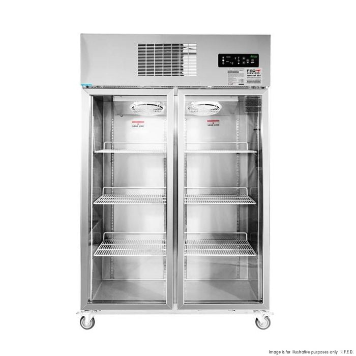 Thermaster SUCG1000 Double Door Upright Display Fridge