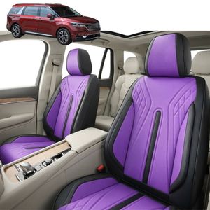 Australian Goose Front Seat Covers for Kia Carnival 2021 - Current (KA4) - PU Leather, Purple (2pc)