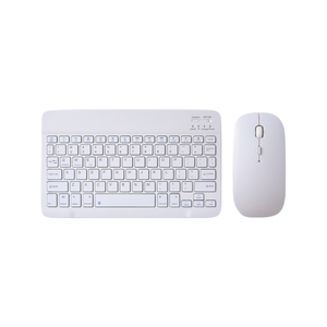 Orotec Portable Bt Slim Wireless Keyboard + Mouse 2-in-1 Combo White