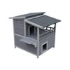 Yes4pets 2 Story Cat Shelter Condo With Escape Door Rainproof Kitty House
