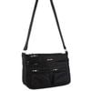 Pierre Cardin Nylon Anti-theft Cross Body Bag Black 30x11x20cm
