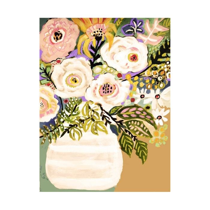 Artey | Summer Flowers in a Vase II - Stretched Canvas - Stretched Canvas - 45 x 60cm