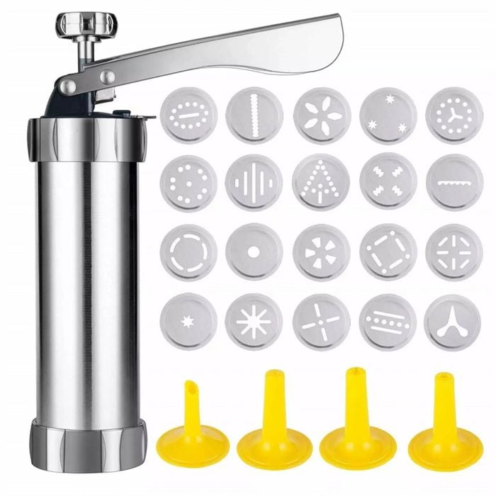 Biscuit Cookie Press Churros Maker Gun Machine Kit Spritz Dough Making Nozzles