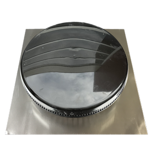 EzyLite 300mm Static Roof Vent BLACK Dome