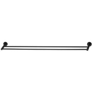 Mondella 935mm Matte Black Resonance Double Towel Rail