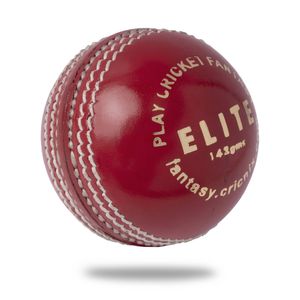 Cricnix Cricket Ball Elite Red Leather (1-Pack) 142g for Women or Juniors Match