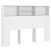 vidaXL Headboard Cabinet White 140 cm