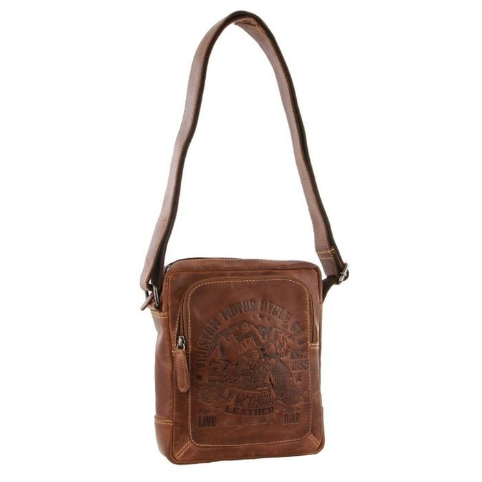 Billy The Kid s Genuine Leather Small Shoulder  in Cognac